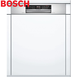 BOSCH 6系列半嵌式洗碗機 SMI6HAS00X 【全省免運費宅配到府+贈送標準安裝+贈送好禮洗碗劑組合】