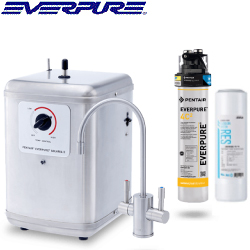 EVERPURE(愛惠浦)SOLARIA II櫥下型雙溫飲水設備 SOLARIA_II_PurVive-4C2 【送前置濾心+標準安裝】