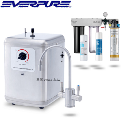 EVERPURE(愛惠浦)SOLARIA II櫥下型雙溫飲水設備 SOLARIA_II_PurVive-Trio-4DC 【送免費標準安裝】