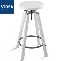 STOSA Zedy 吧檯椅(漆白木紋) STOSA_Zedy_W