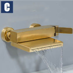 CBK Sandro 不鏽鋼瀑布龍頭(鈦金色) Sandro2808A-T