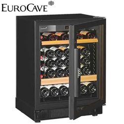 EuroCave 獨立式酒櫃(無框玻璃門) / 56瓶 V-059【全省免運費宅配到府】