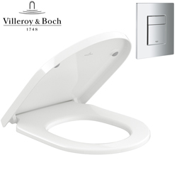 Villeroy & Boch Subway 3.0 馬桶蓋+GROHE 沖水面板 VB8M42S1T1_38732000