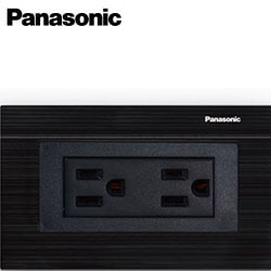 Panasonic國際牌 GLATIMA METAL系列 埋入式附接地極雙插座 WTGF1512H_WTGF6100GB