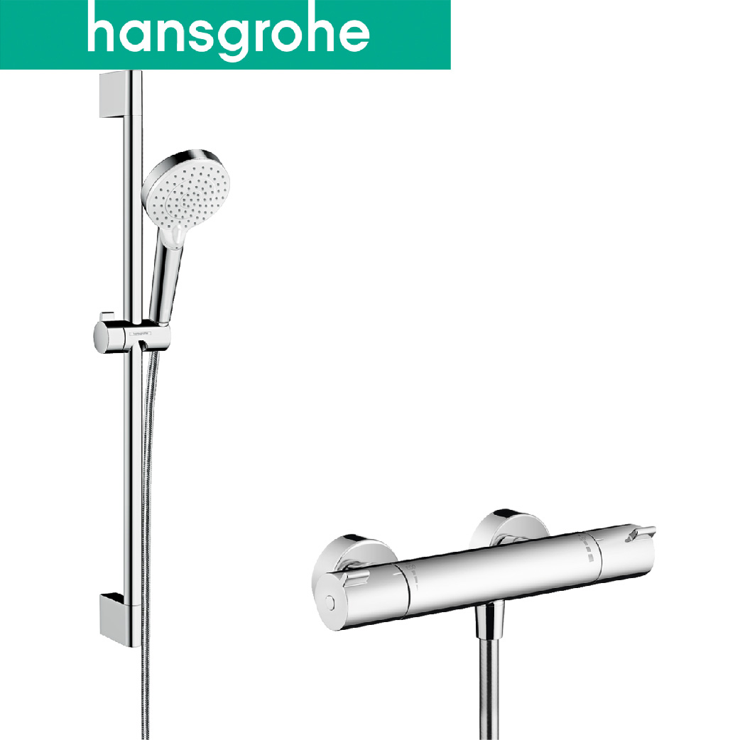 hansgrohe Crometta 淋浴龍頭附滑桿組 27812-40
