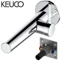 德國KEUCO壁式面盆龍頭含軸心(IMXO Pure系列) 59516011101_59916000075