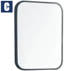 CBK 霧黑方型明鏡 (60x80cm) CBK-5591