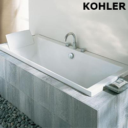 KOHLER Evok 壓克力浴缸附浴枕(180cm) K-1704T-58-0_K-18355T-CP