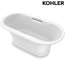 KOHLER Volute 鑄鐵浴缸(150cm) K-20610T-GR-0