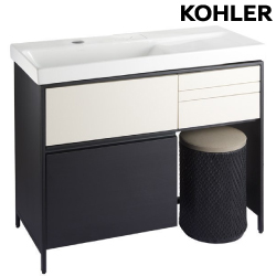KOHLER MAXISPACE 2.0 浴櫃盆組 - 3D黑木紋(100cm) K-23801T-B3D_K-24370T-1