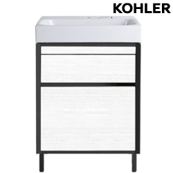 KOHLER Maxispace 浴櫃盆組 - 3D暖白木紋(60cm) K-96120T-1-0_K-96103T-M-W3D