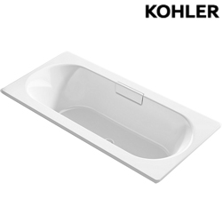 KOHLER Volute 鑄鐵浴缸附落水頭(170cm) K-99211T-0_K-99314T-CP