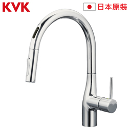 KVK 廚房伸縮鵝頸混合龍頭(110V感應式) KM6071EC-G