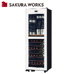 SAKURA WORKS 冰溫® M2系列雙溫酒櫃 / 95瓶 LX95-W-L_LX95-W-R【全省免運費宅配到府】