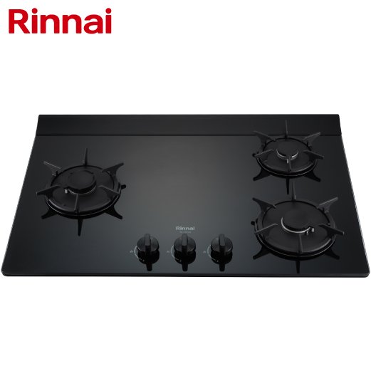 林內牌(Rinnai)檯面式彩焱玻璃三口爐 RB-L3710G(B)【送免費標準安裝】