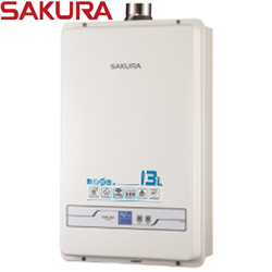 櫻花牌(SAKURA)數位恆溫強排熱水器(13L) SH-1335 (同 SH-1333)