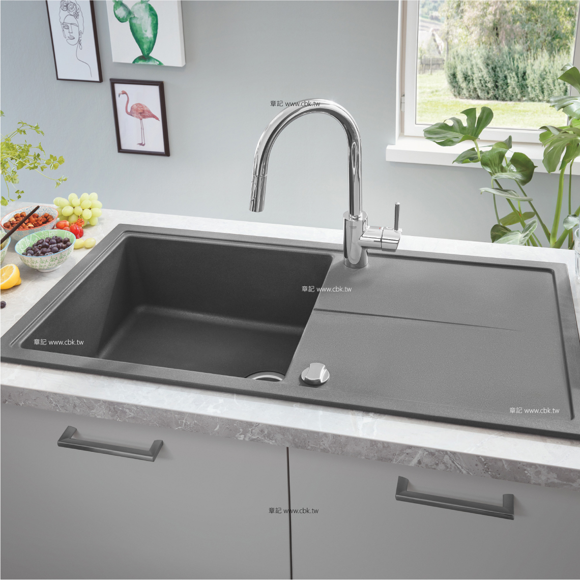 Grohe K700 built-in sink granite grey - 31652AT0 | REUTER